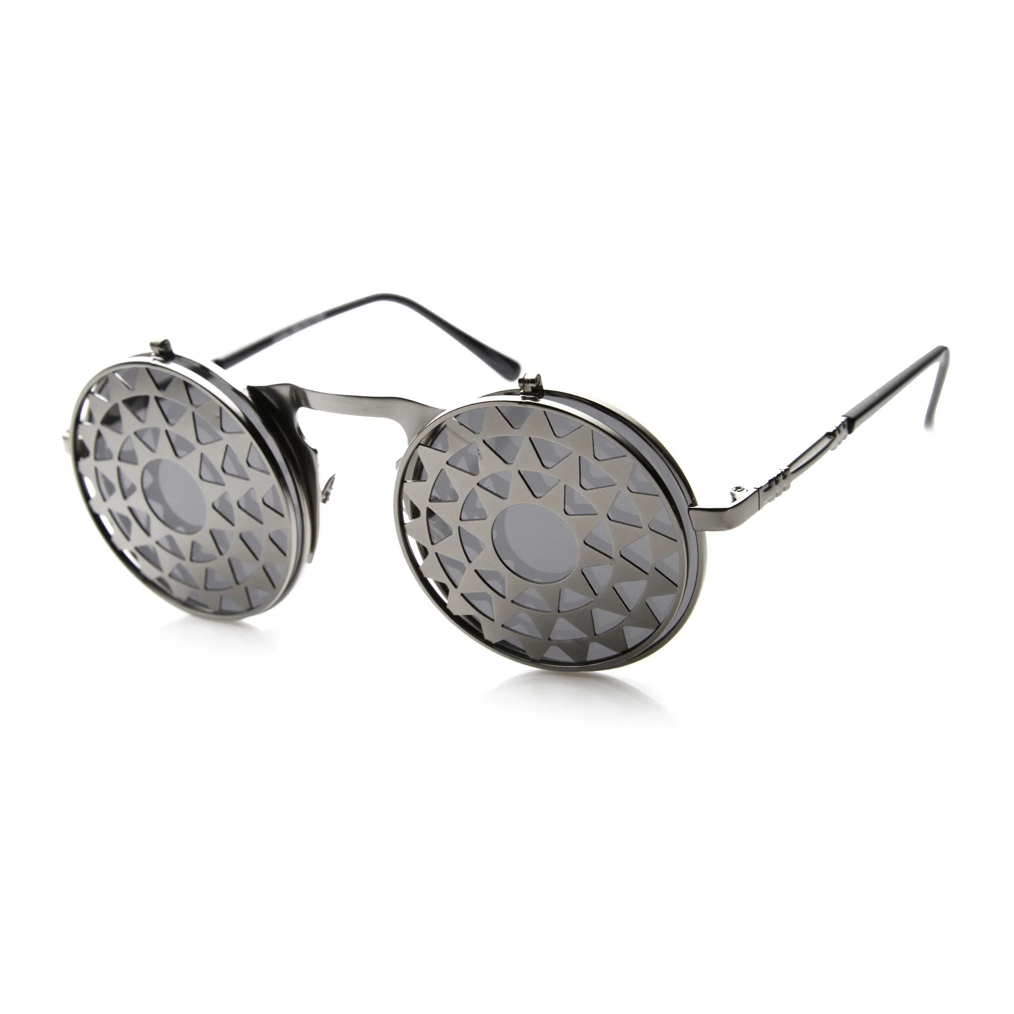 Designer Medium Round Metal Fashion Sunglasses